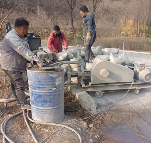 大关路面下沉注浆